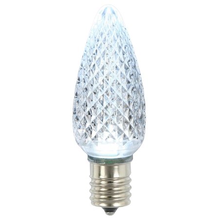 VICKERMAN C9 Faceted LED Cool White Twinkle Replacement Bulb 25 per Bag XLEDC95T-25